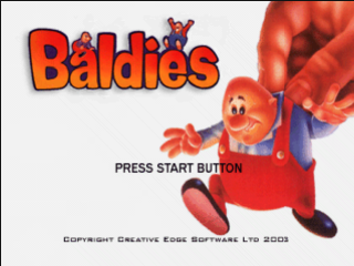 Baldies title screen for Playstation